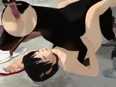 In this animated video, adorable and once-sinless little Asian black cock whores get raped by a beast.